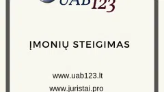 UAB123 - Skubus įmonių steigimas 99€