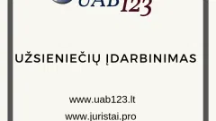 UAB123 - Užsieniečių Įdarbinimas Lietuvoje