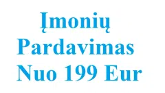 Įmonių pardavimas nuo 199 Eur