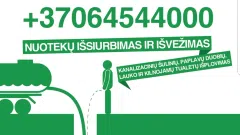 Parduodamas nuotekų/skystų atliekų vežimo/surinkimo verslas