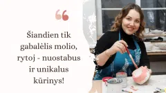 Keramikos užsiėmimai team buildingui