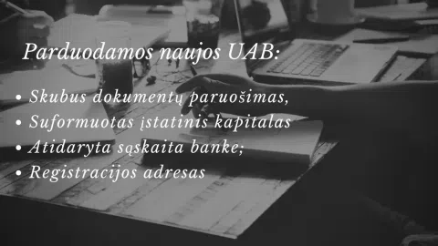 Parduodamos naujos UAB - 1
