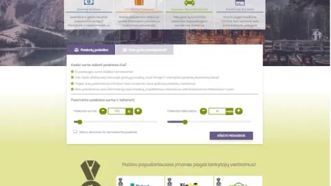 Parduodama paskolų palyginimo sistema/web tinklapis - 1