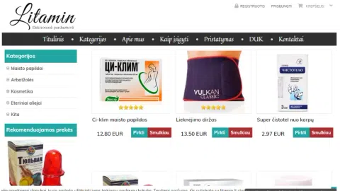 El. parduotuvė - maisto papildai ir sveikatos prekės - 1