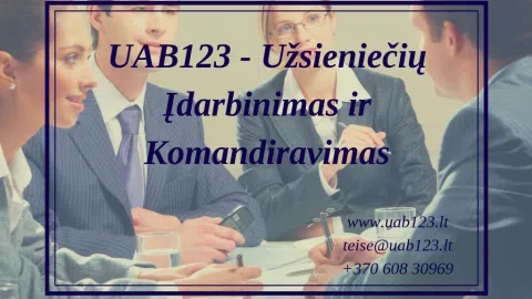 UAB123 - Užsieniečių Įdarbinimas Ir Komandiravimas - 1