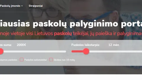 PaskolosPaieska.lt parduodama paskolų paieškos ir palyginimo sistema - 1