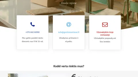 Parduodamas dalinių krovinių pervežimo puslapis - 1