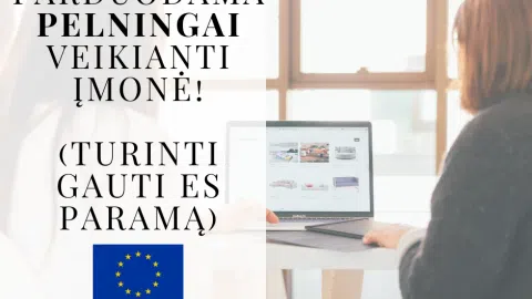Parduodama pelningai veikianti įmonė UAB, turinti gauti ES paramą! - 1