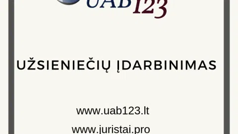 UAB123 - Užsieniečių Įdarbinimas Lietuvoje - 1