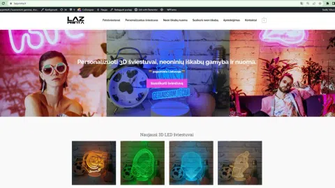3D šviestuvų ir Neoninių ženklų gamyba / nuoma - 1