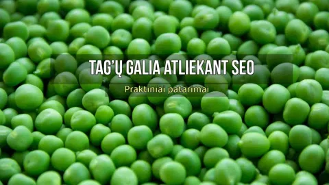Tag’ų galia atliekant SEO. Praktiniai patarimai. - 1