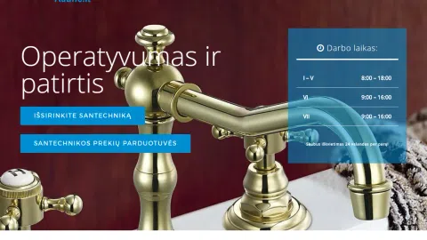 Parduodama internetinė svetainė: http://santechnikaskaune.lt - 1